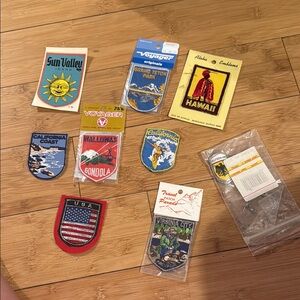 Assorted Travel Patches Collection vintage